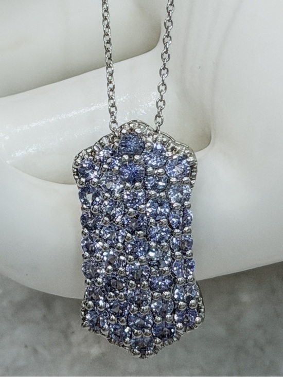 Jewelry - Sterling Silver Tanzanite Pendant 20” Necklace